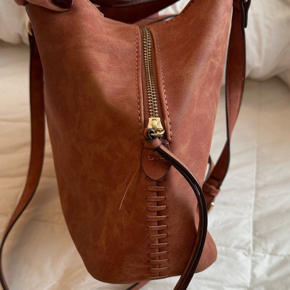 Womens Free People Trilogy Slouchy Tote - Vegan Leather - Picture 10 of 11